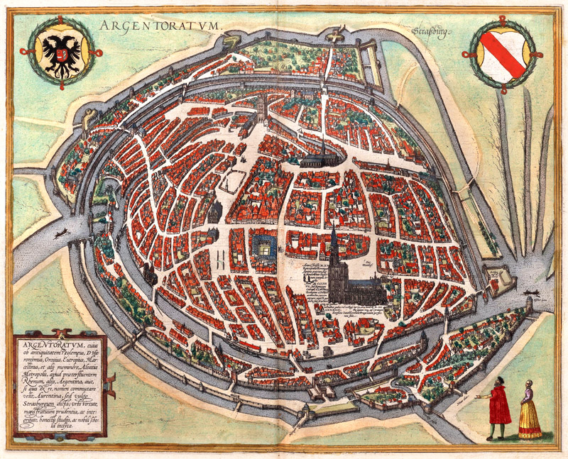 Straatsburg 1572 Braun en Hogenberg